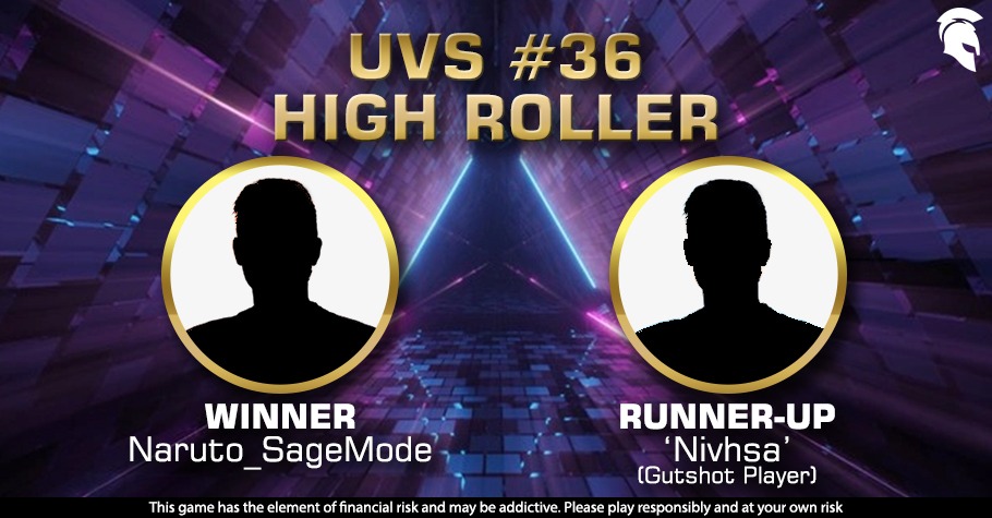 Gutshot Player ‘Nivhsa’ Wins Big At Spartan Poker’s UVS #36 High Roller