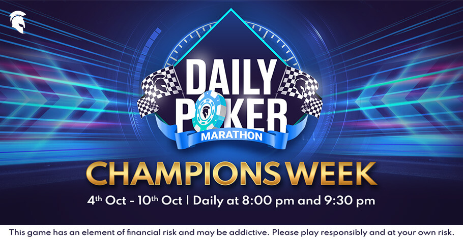 Slay Your Way To Victory In Spartan Poker’s Daily Poker Marathon - Champions Week  