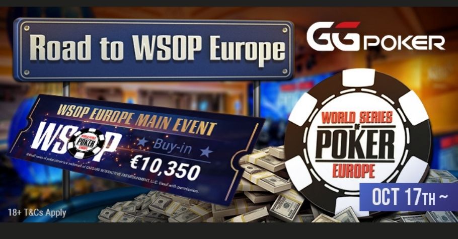 GGPoker Launches The Road To WSOP Europe From 17 October