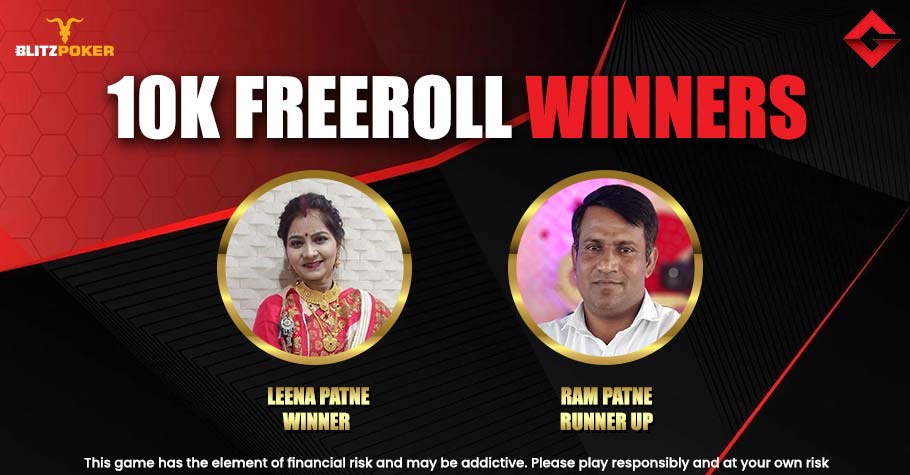 Leena Patne Nails Gutshot’s Exclusive 10K Freeroll On BLITZPOKER