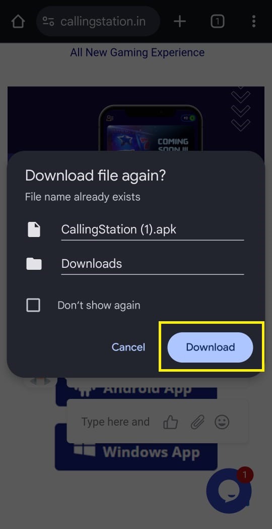 CallingStation app mobile download file