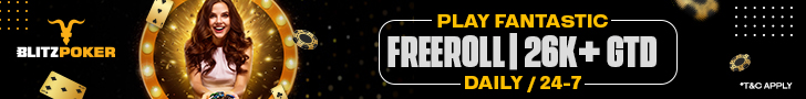 BLITZPOKER’s Daily Freerolls Worth 26K GTD Will Leave Players Wanting More!