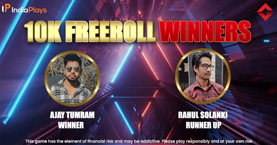 The Gutshot Exclusive 10K Freeroll On IndiaPlays Has Winners!