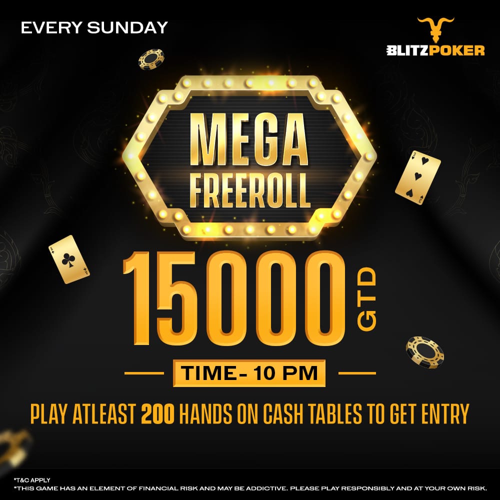 BLITZPOKER’s Daily Freerolls Worth 26K GTD Will Leave Players Wanting More!