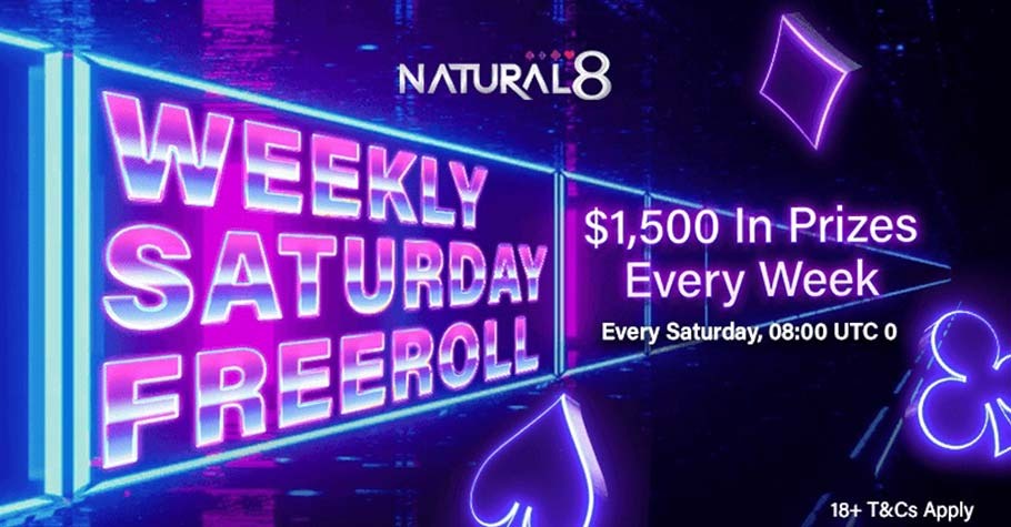 Win $1500 In Prizes With Natural8’s Weekly Saturday Freeroll