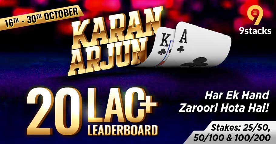 Karan Arjun 3.0 Has Returned On 9stacks With 20 Lakh+ Leaderboard