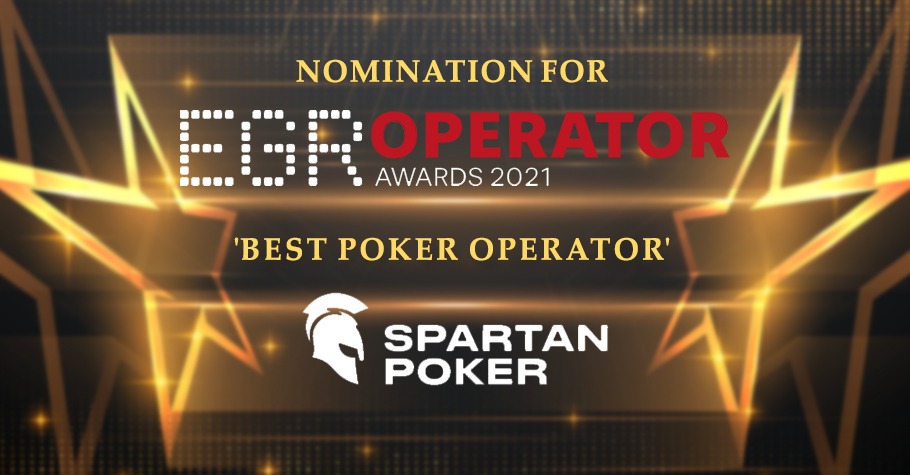 Spartan Poker Nominated For Best Poker Operator At EGR Operator Awards 2021