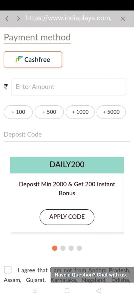 How To Deposit On IndiaPlays?