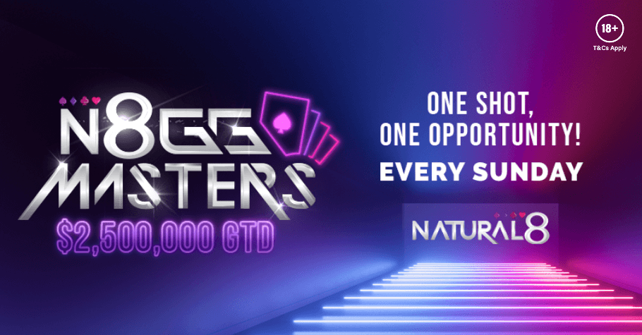 Don’t Miss Natural8’s GGMasters Tournaments With Its $2.5 Million GTD