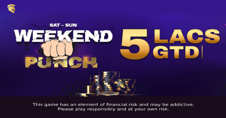 Punch Through The Weekend With Spartan Poker’s Weekend Punch Worth 5 Lakh