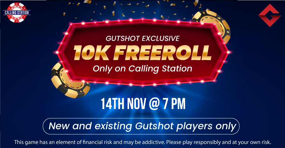 Grind In Gutshot’s Exclusive 10K Freeroll On Calling Station This Sunday At 7PM