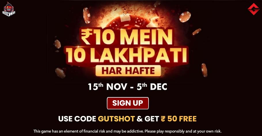 EWar Poker’s 10 Mein 10 Lakhpati Promotion Is All About Winning Big 