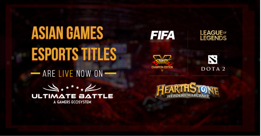 Ultimate Battle Includes Asian Games Esports Titles On Its Platform