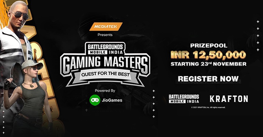 Jio And MediaTek Announce Gaming Masters 2.0 BGMI Esports Tournament