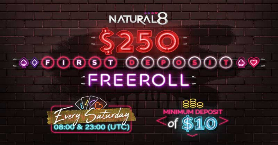 News Players Will Love Natural8’s First Deposit Freeroll Worth $250