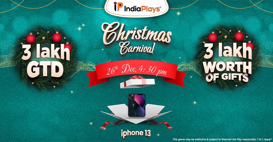 Play 1 Lakh GTD Christmas Carnival Tournament And Also Win An iPhone 13