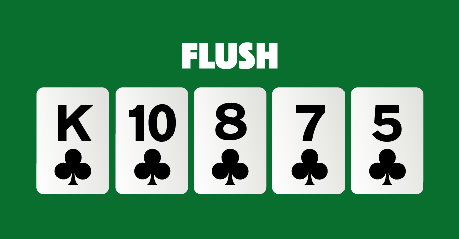 Basic Rules of Poker - Hand rankings - Flush