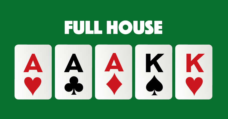 Basic Rules of Poker - Hand rankings - Full House