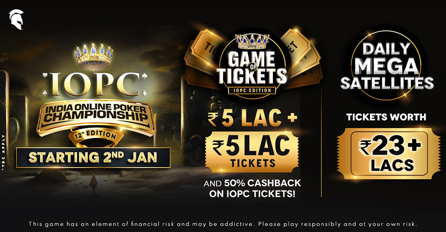 Win Big Rewards With Spartan Poker’s Game of Tickets & Mega Satty - IOPC Edition!