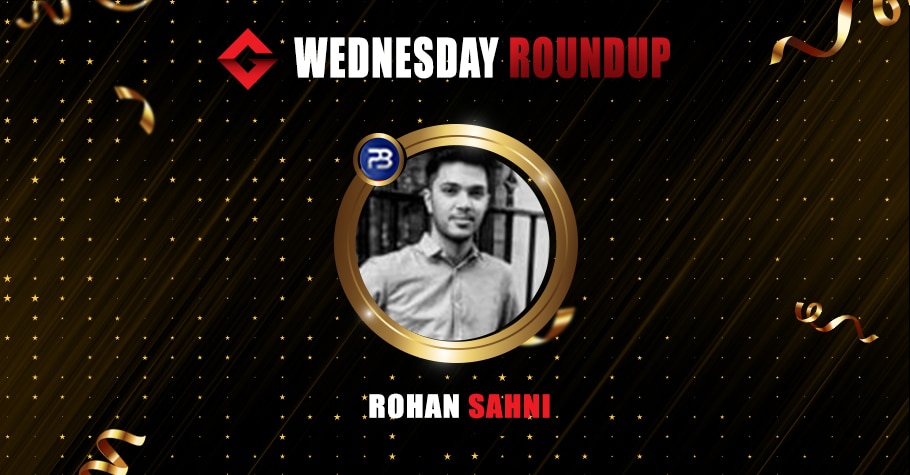 Wednesday Round-up: Rohan Sahni Nails The Pride For 2.3 Lakh