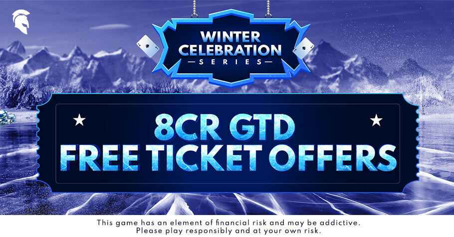 Get Free Tickets To Mega Tourneys With Spartan Poker’s Winter Celebration Series Worth 8 Crore