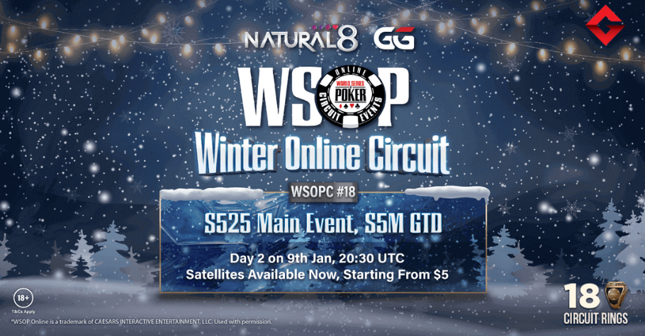 WSOP Winter Series Main Event On Natural8 Is Offering A Whopping $5,000,000 GTD