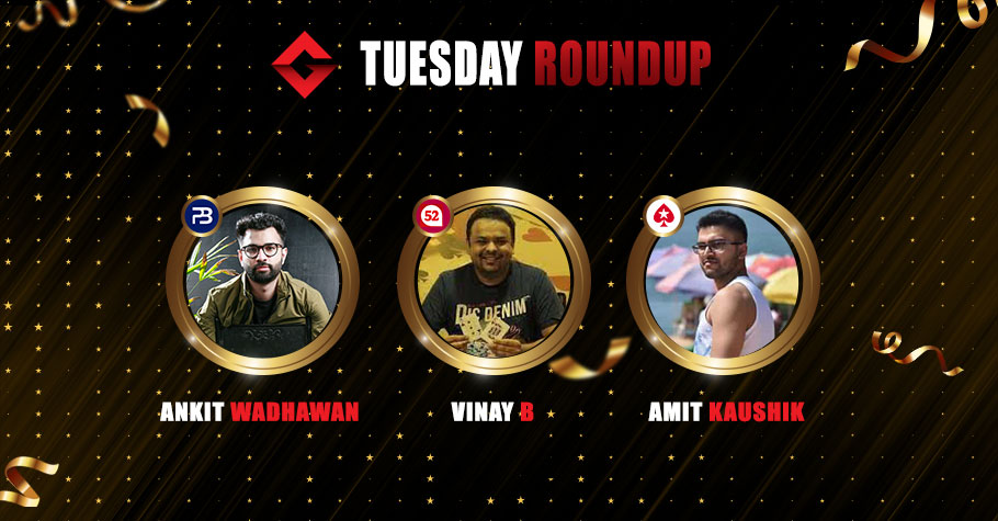 Vinay B, Kaushik And Wadhawan Claim Notable Victories On Tuesday Night