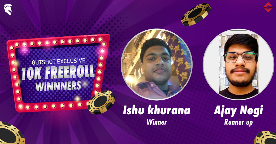 Ishu Khurana Nails Gutshot’s Exclusive 10K Freeroll On Spartan Poker