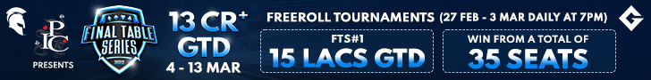 FTS Freerolls Offer FREE Entry To A 15 Lakh GTD Event