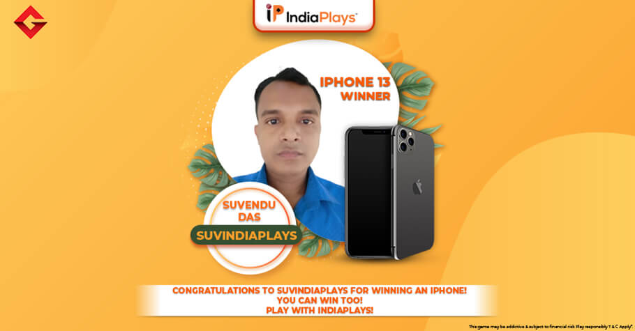 Gutshot Player ‘suvindiaplays’ Wins An iPhone On IndiaPlays