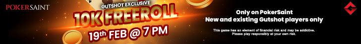 Don’t Miss Gutshot’s Exclusive 10K Freeroll On PokerSaint