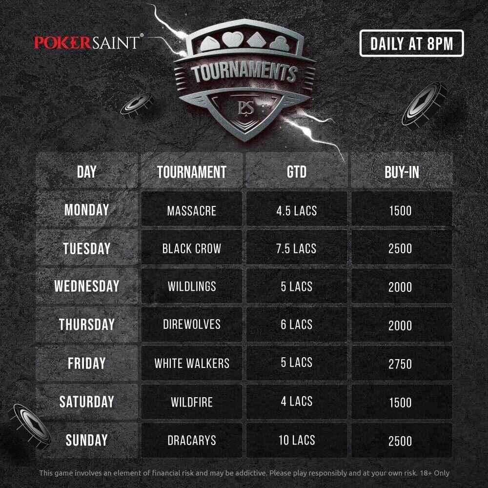 PokerSaint’s New Featured Tournaments Offer Massive Prizes