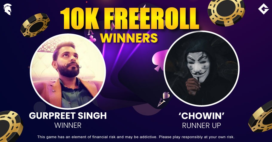 Gurpreet Singh Nails Gutshot’s Exclusive Freeroll On Spartan Poker