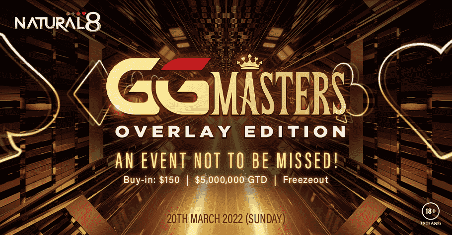 Natural8’s GGMasters Overlay Edition Offers $5 Million GTD