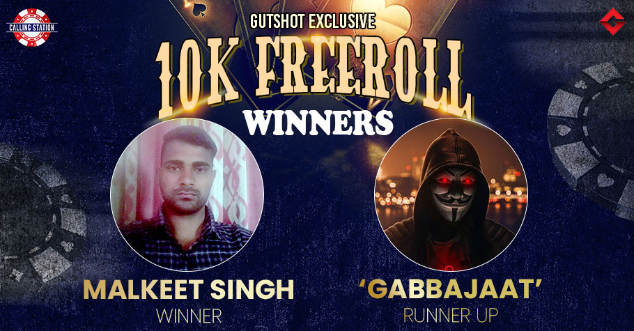 Malkeet Singh Nails Gutshot’s Exclusive 10K Freeroll On Calling Station