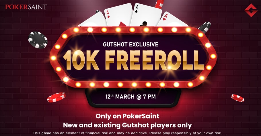 Win Real Cash Prizes With Gutshot’s 10K Freeroll On PokerSaint