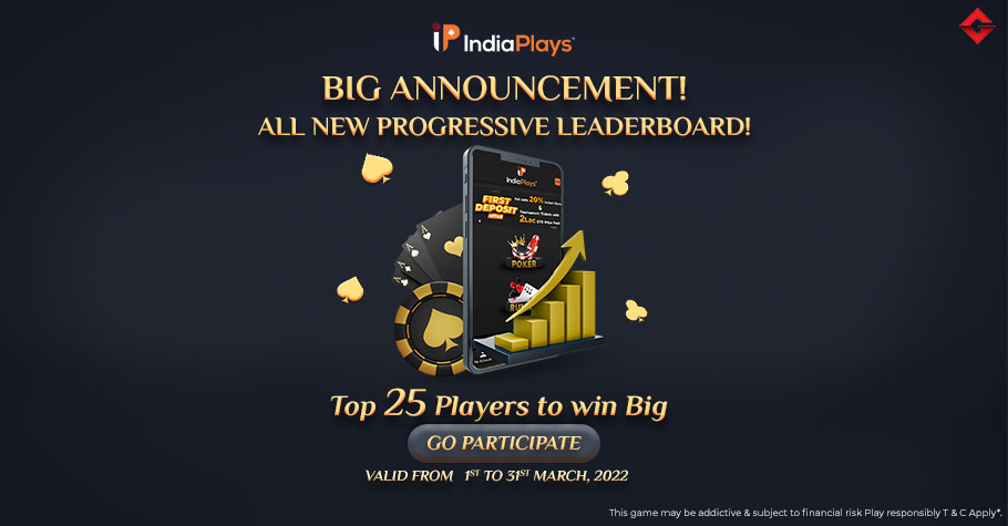 Unlimited Progressive Leaderboard On IndiaPlays