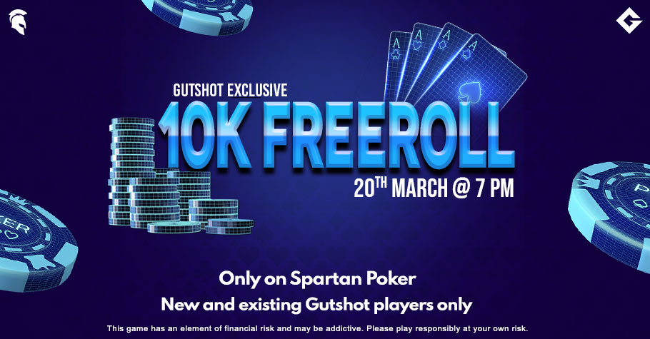 Grind In Gutshot’s Exclusive 10K Freeroll On Spartan Poker