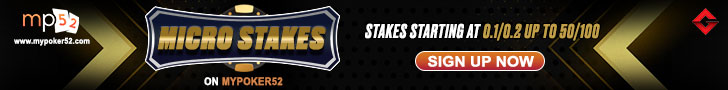 MyPoker52’s Micro Stakes Cash Games Cannot Be Missed