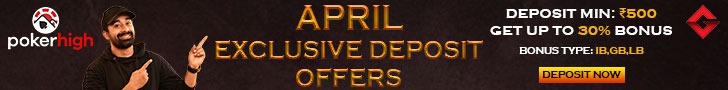 PokerHigh’s April Deposit Offers Are A Fabulous Treat!