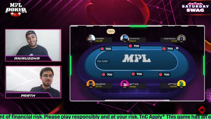 Saturday Swag 2 Lakh GTD 990 Buy In Final Table Replay | MPL Poker Tournaments