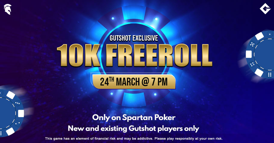 Gutshot’s Exclusive 10K Freeroll On Spartan Poker Is A Steal