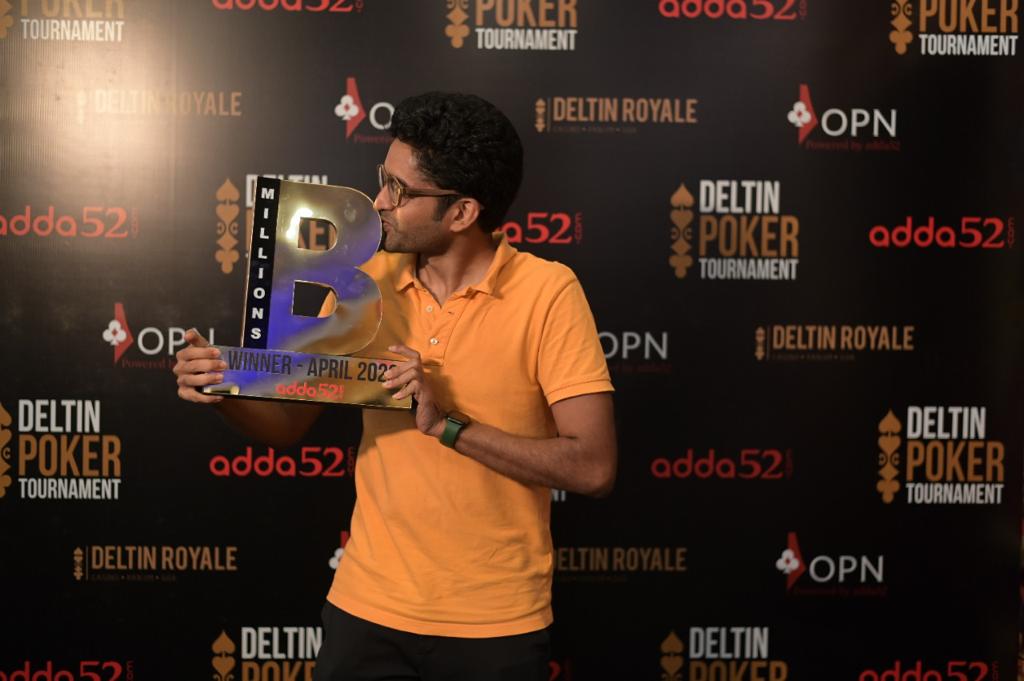 Bangalore-based Avinash Koneru wins INR 31 Lakh at Adda52 Big Million Tournament