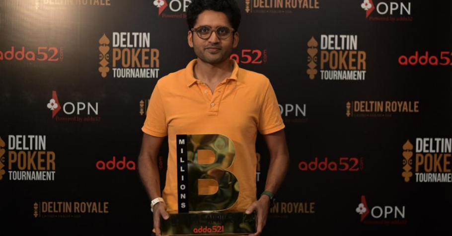 Bangalore-based Avinash Koneru wins INR 31 Lakh at Adda52 Big Million Tournament