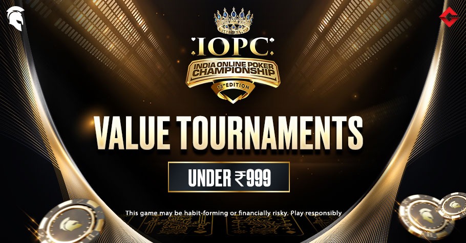Grind For Lesser Than 999 In Spartan Poker’s IOPC Series