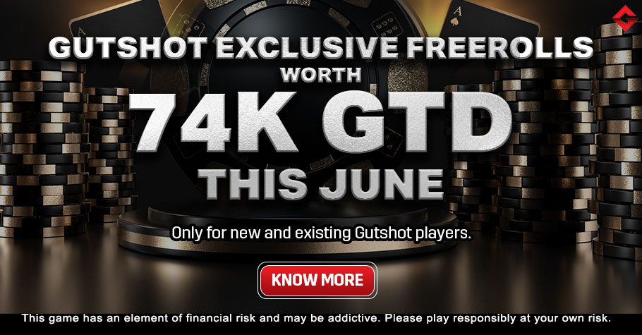 Gutshot’s Exclusive Freerolls For June Are Worth 74,000
