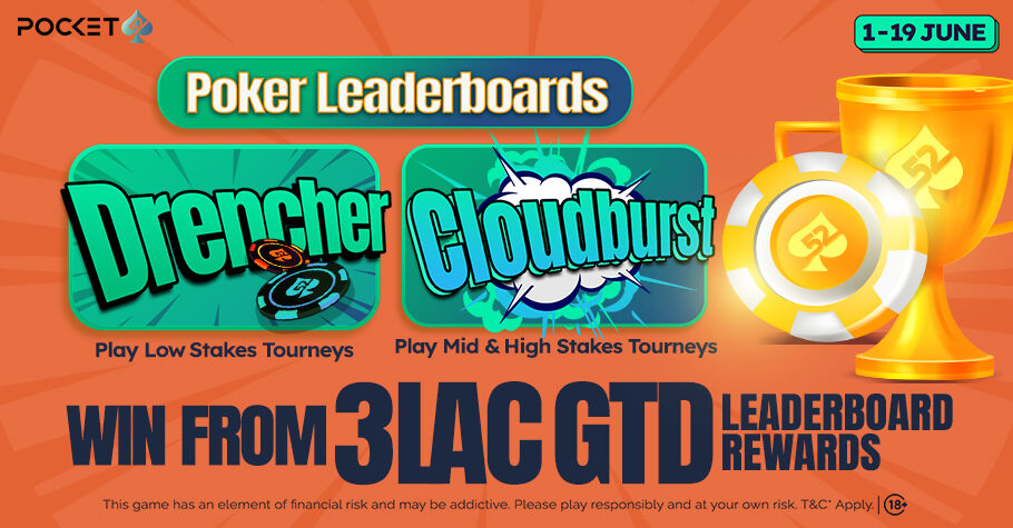 Pocket52 Cloudburst and Drencher Leaderboard 2.25 Lakh Leaderboards