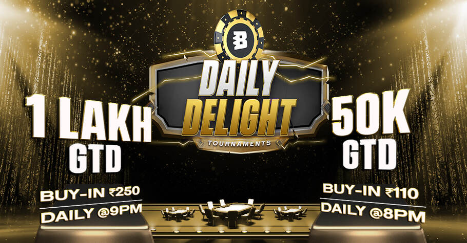 Blitzpoker Daily Delight ₹1.5 Lakh GTD Daily