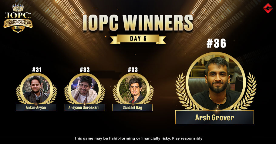 IOPC Day 5: Arsh Grover Ships His First IOPC Title  