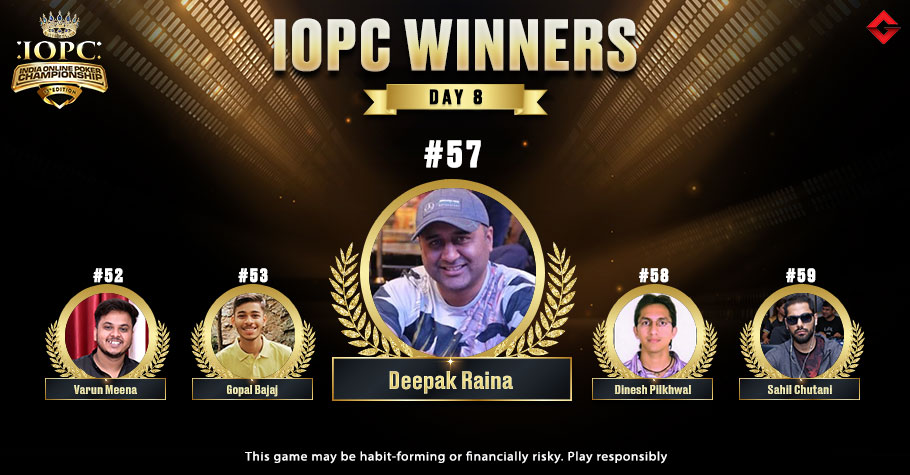 IOPC Day 8: Deepak Raina Nails High Roller For ₹20.65 Lakh 